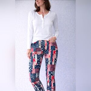 Patriotic Red and Blue Bottoms